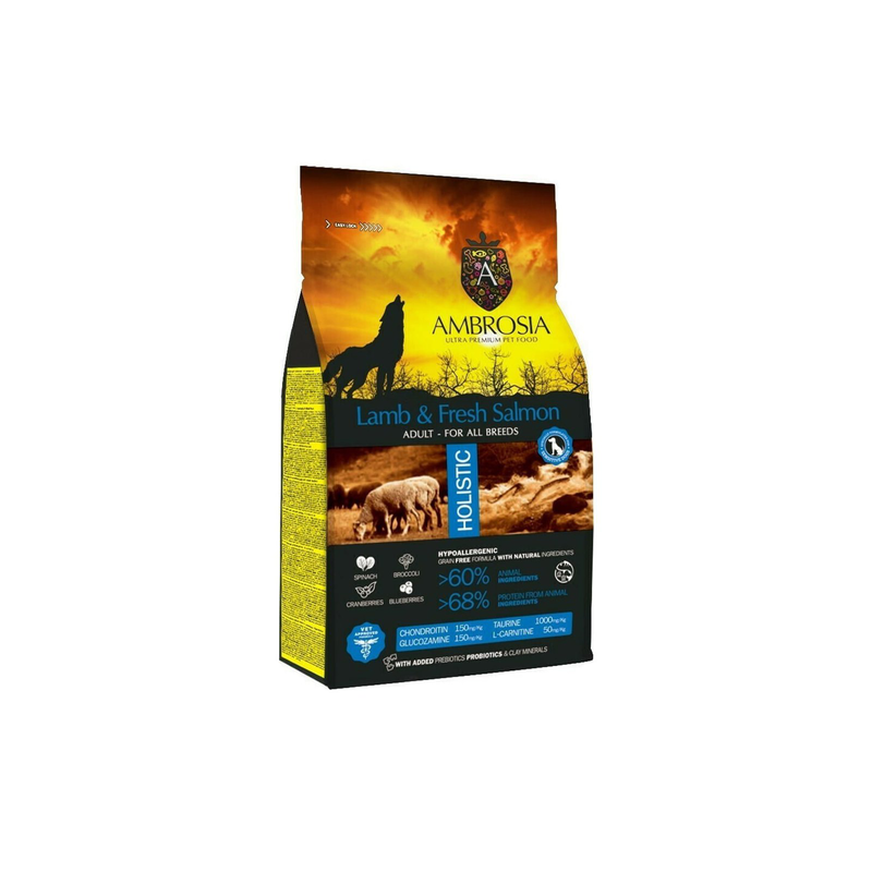 Ambrosia dog adult lamb and fresh salmon-null