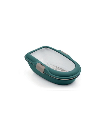 Stefanplast furba chic litter box &chi;&rho;&omega;&mu;&alpha; green/light gray, Green/light Grey, medium