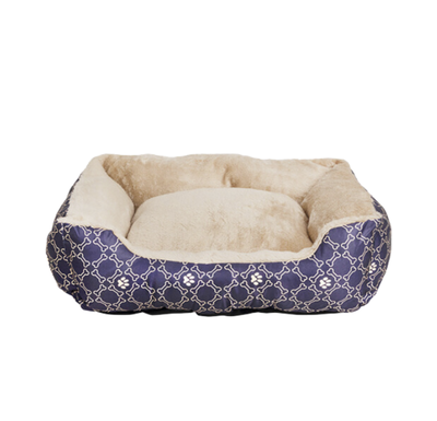 Pawise square dog bed blue, , medium