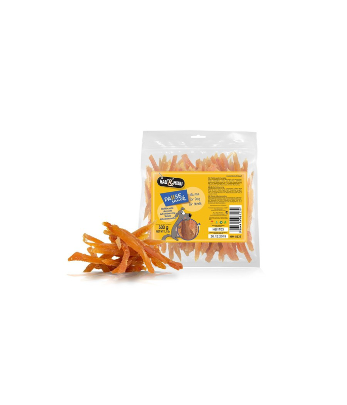 Hau&miau dog pause snack soft chicken strips &sigma;&upsilon;&sigma;&kappa;&epsilon;&upsilon;&alpha;&sigma;&iota;&alpha; 500g, , medium-null