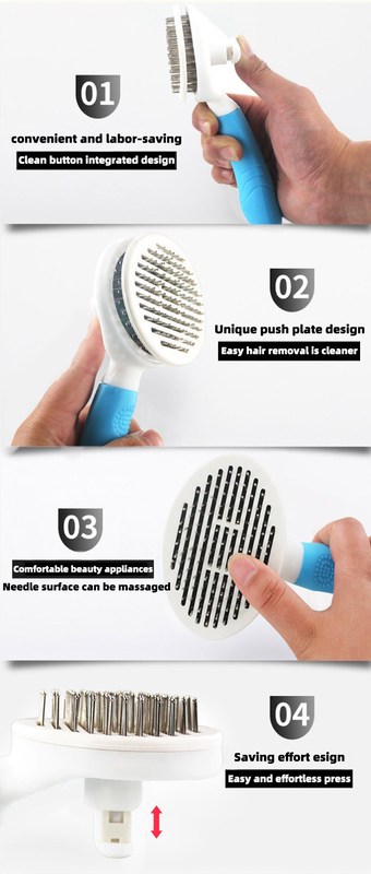 Self-cleaning hair brush-null