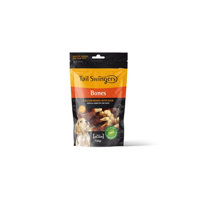 Tail swingers puppies calcium bones duck 100gr, , medium