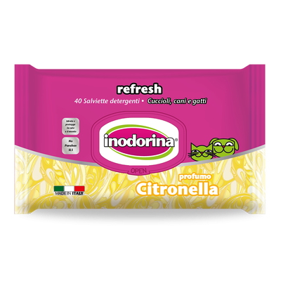 Inodorina refresh wipes citronel 40pcs, , medium