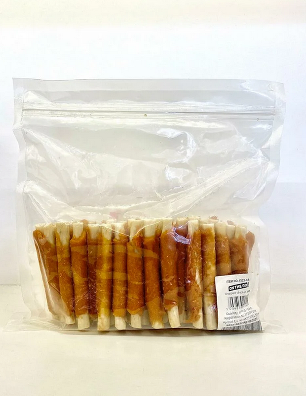 Pet interest on the go wrapped sticks with chicken - 55gr-null