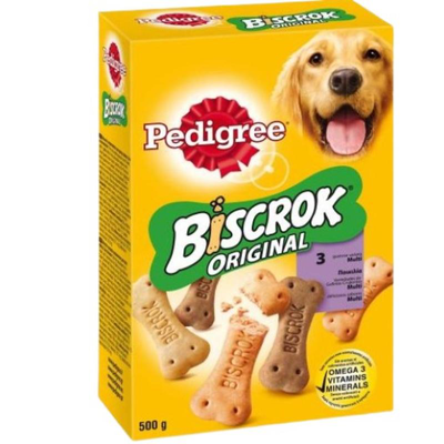 Pedigree biscrok dog treat 500gr, , medium