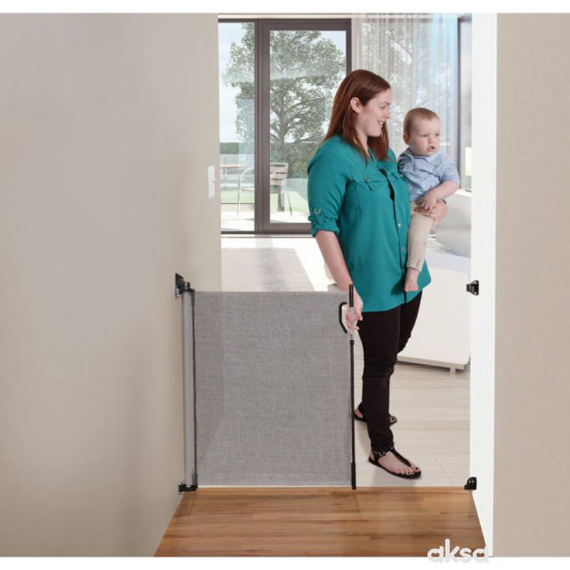 Dreambaby mesh safe gate 140cm grey, , medium-null
