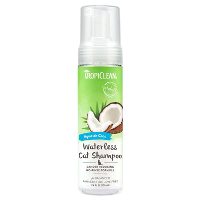 Tropiclean deep cleansing waterless cat shampoo 220ml, , medium