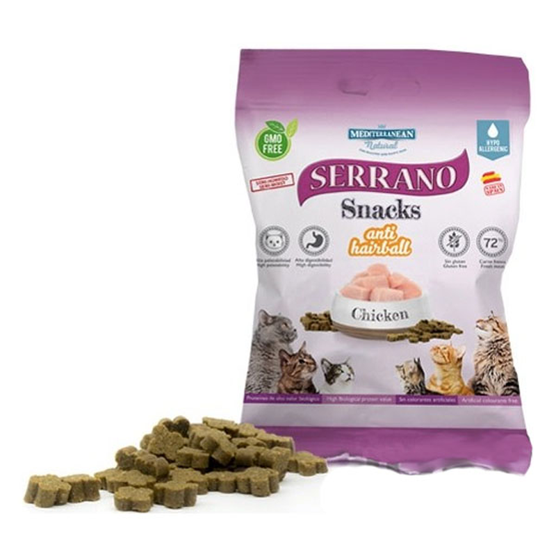 Product image: Mediterranean serrano snacks cats chicken 35g-null
