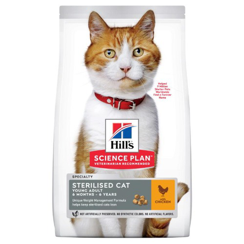 Hills science plan feline young adult sterilized chicken - 1-5-kg, , medium-null
