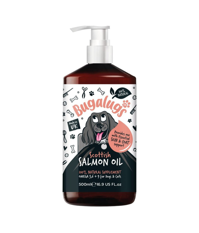 Bugalugs pet care salmon oil &lambda;&iota;&tau;&rho;&alpha; 500ml-null