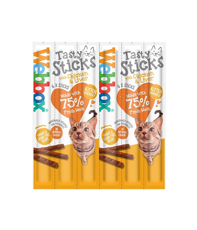 Webbox tasty sticks chicken & liver pcs 6pcs-null