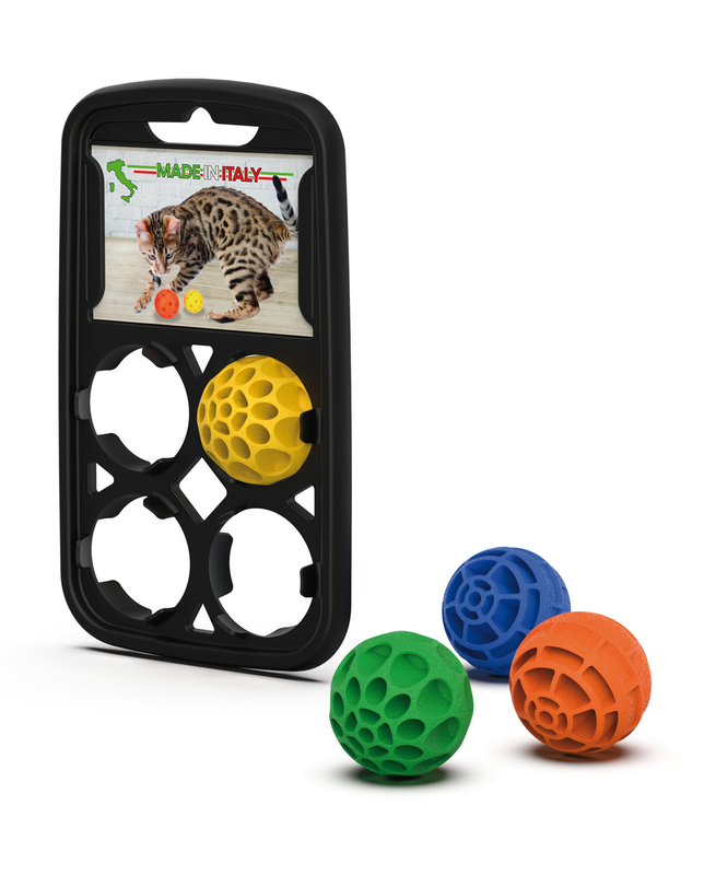 Georplast holder with 4 heavy plastic balls, , medium-null