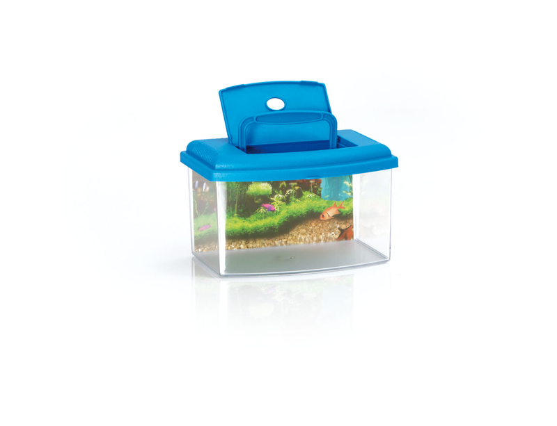 Aquarium with lid and handle 28x20xh17cm - 5.50L-null