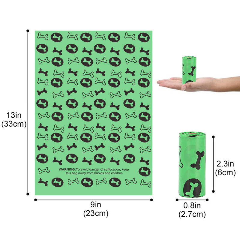1 roll of biodegradable poop bags (15pcs)-null
