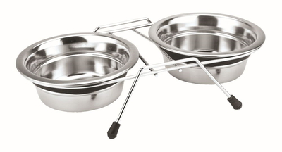 Nobby double bowl stainless steel,  Nobby double bowl stainless steel, , medium