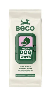 Beco pets - bamboo coconut wipes 80pcs - 100gr, , medium