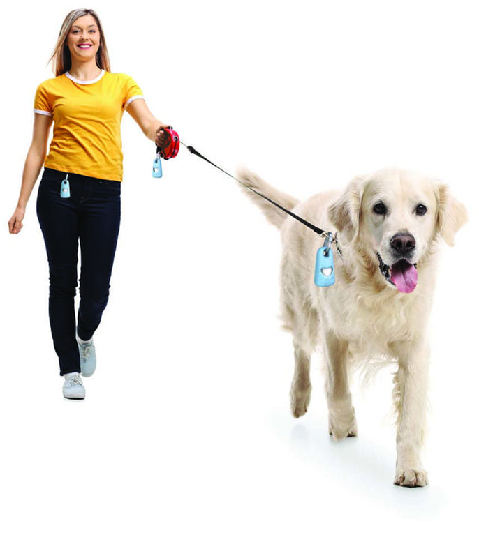Georplast dogbags holder with 1 bags roll 9.5x5x4cm-null