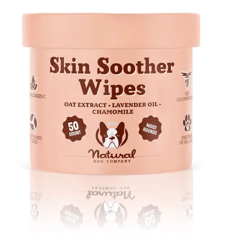 Natural dog company skin soother wipes, , medium-null