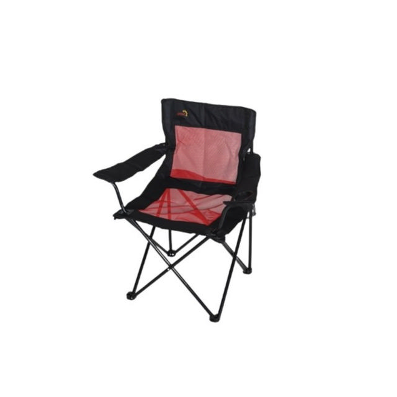Superbeach dolfin folding beach chair 85x53x81cm - red/black, , medium-null