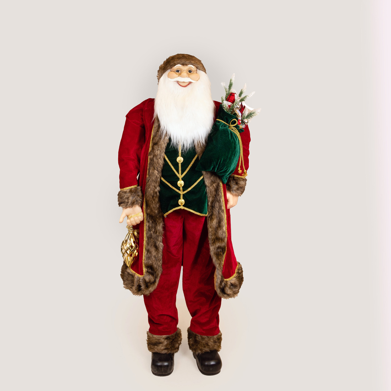Santa with burgundy and red clothes, , medium-null