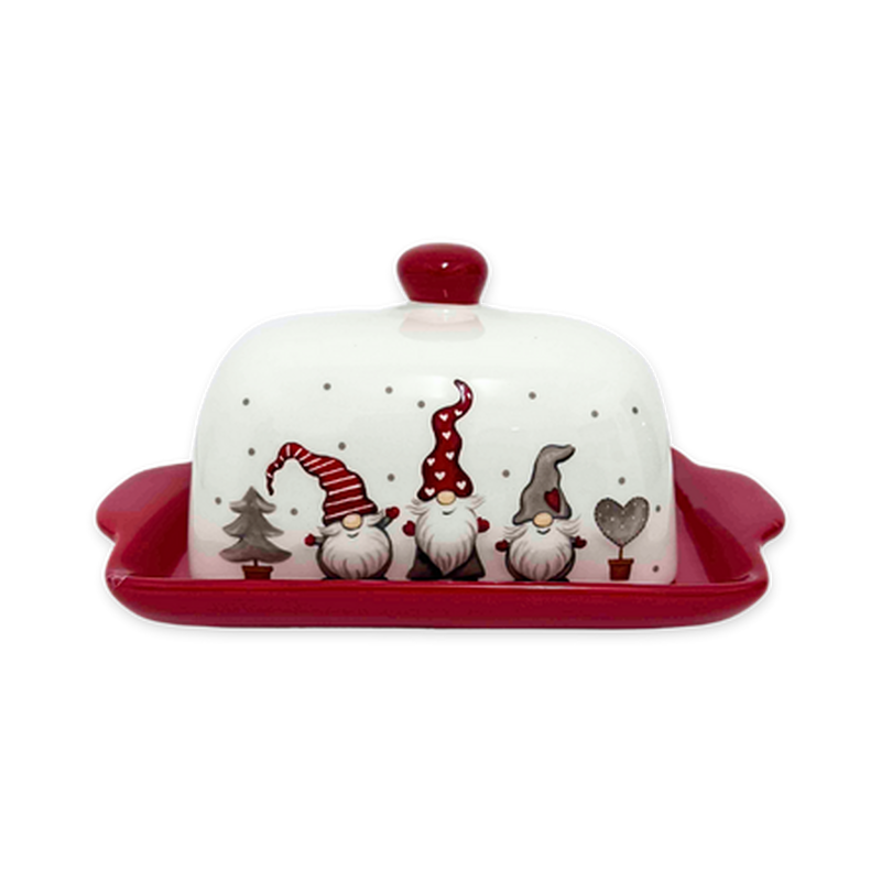 Product image: Xmas ceramic cheese platter santa dwarf 19x12.1x9.6cm, , medium-null