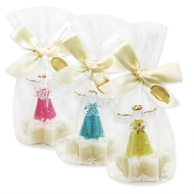 Sheep milk star soap 20g decorated with glass angels, , medium