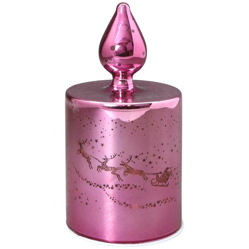 Small/large led light lumiere purple glass - small-null