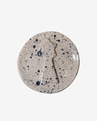 Irevik small plate / star - black, Black, medium