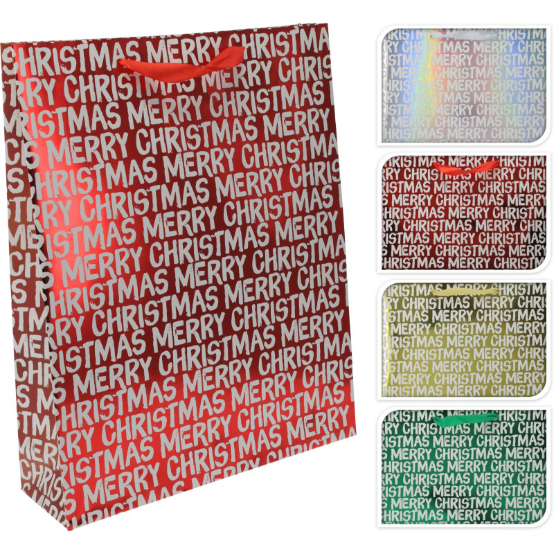 Christmas  giftbag  large - assorted designs, , medium-null