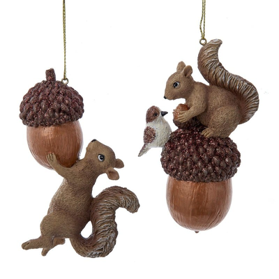 Orn.resin enchanted forest squirrel 2a 11cm, , medium