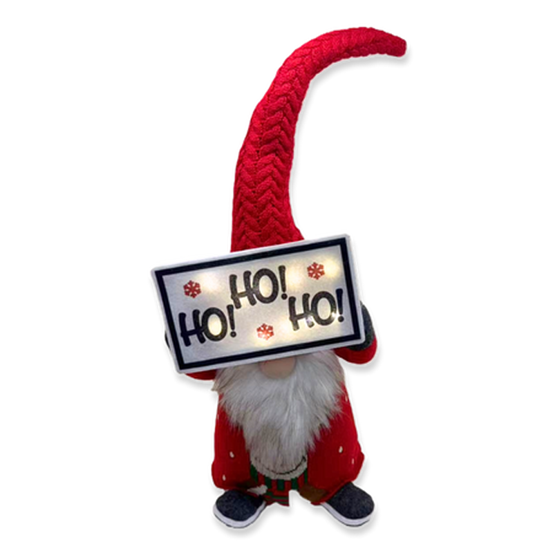 Product image: Xmas soft santa standing red with led sign hq239178-25 23x19x64, , medium-null