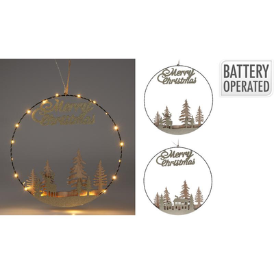 Διακοσμητικο στεφνανι με led 40cm - διαφορα σχεδια, , medium
