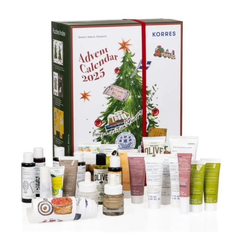 Korres promo ημερολόγιο αντίστροφης μέτρησης χριστουγέννων 24 τεμάχια, , medium-null