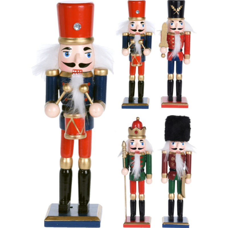 Christmas nutcracker 18cm - assorted designs, , medium-null