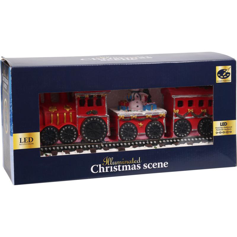 Christmas train with led 39cm - assorted designs, , medium-null