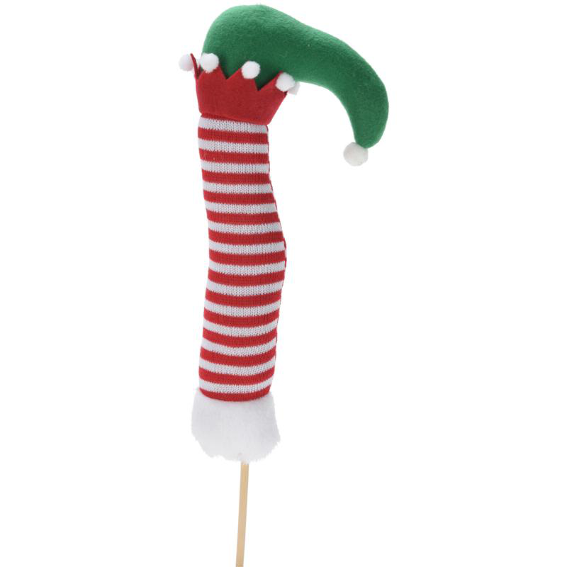 Product image: Christmas elf leg on pick 56cm - assorted colors, , medium-null