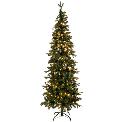 Christmas tree" pre-lit slim alpine" 5ft 150cm with 150 led warm white, , medium