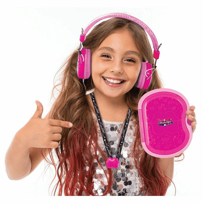 Easter candle music star with secret agenda & headphones, , medium