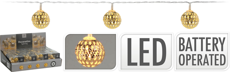 Product image: Led lights with metal deco, , medium-null