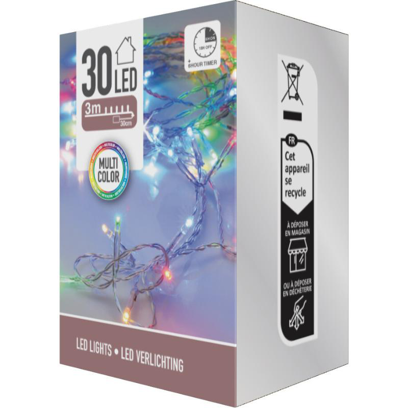 Product image: Led lights 30pcs 3m - multicolor, , medium-null