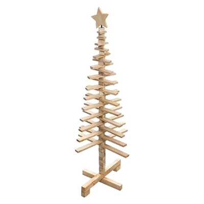 Wooden articul xmas tree 120cm, , medium