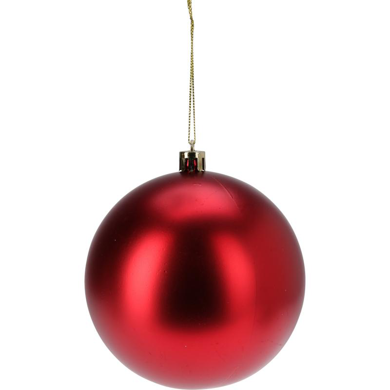 Product image: Christmas ball 10cm red - assorted designs, , medium-null