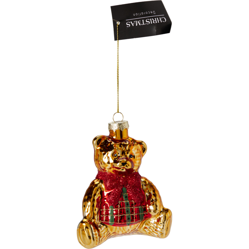 Product image: Χριστουγεννιατικο κρεμαστο διακοσμητικο αρκουδακι 10x6.5x11cm - διαφορα σχεδια, , medium-null
