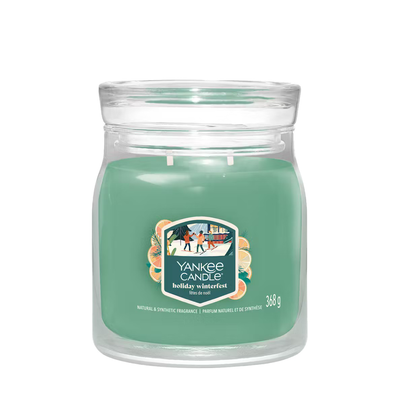 Holiday winterfest - &alpha;&rho;&omega;&mu;&alpha;&tau;&iota;&kappa;ό &kappa;&epsilon;&rho;ί yankee - signature medium jar, Green, medium