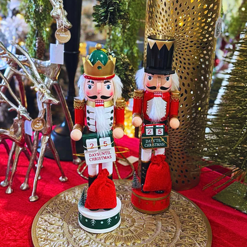 Christmas wooden soldier 38cm counter calendar (1pc random selection), , medium-null