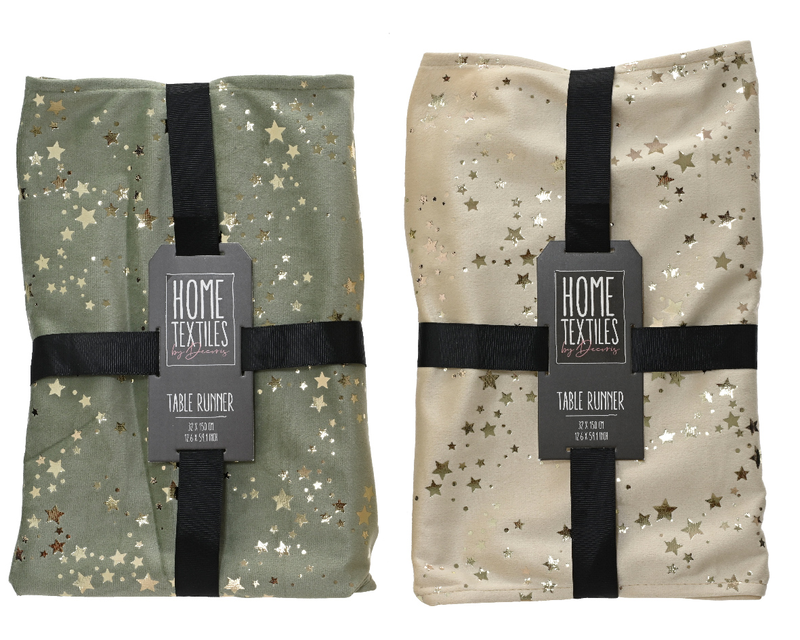 Tablecloth velvet champagne gold/light green - light green-null