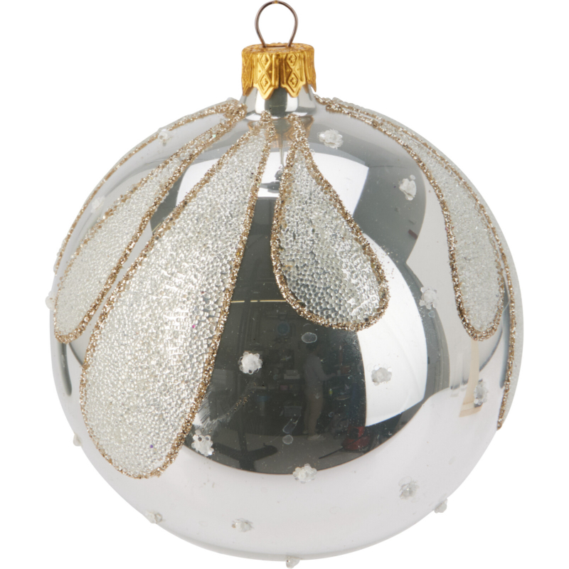 Product image: Χριστουγεννιατικη μπαλα γυαλινη 8cm ροζ - διαφορα σχεδια, , medium-null