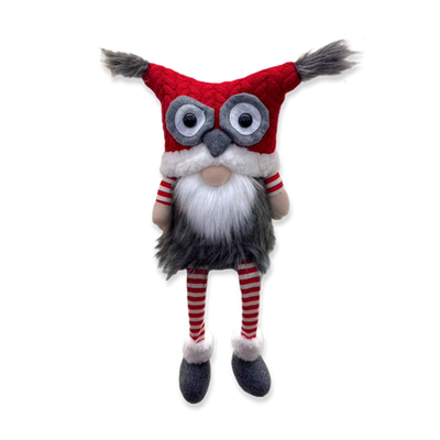 Xmas owl soft sitting santa hq249256-22 23x16x56, , medium