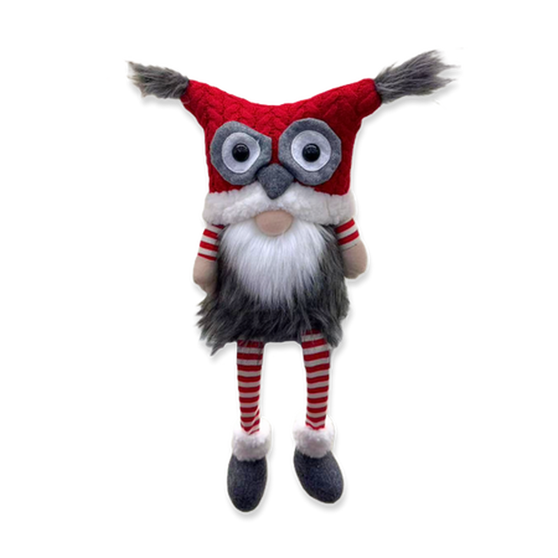 Product image: Xmas owl soft sitting santa hq249256-22 23x16x56, , medium-null
