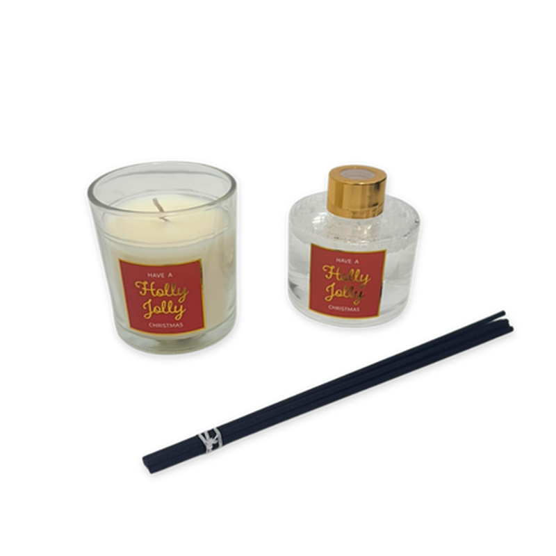 Xmas diffuser & candle gift set cinnamon spice, , medium-null